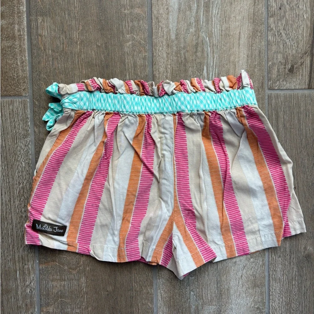 Girls' Matilda Jane Floral Graphic Top and Striped Shorts Set Size 4 - Picture 7 of 12